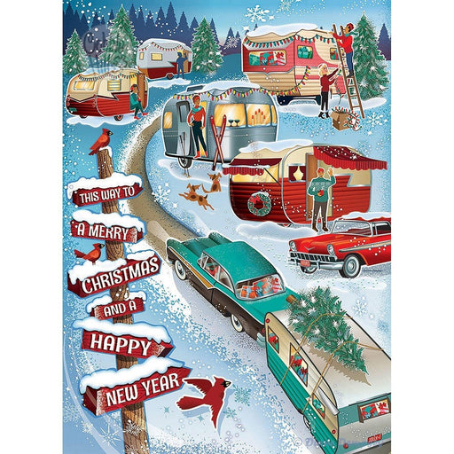 Cobble Hill - Christmas Campers (1000-Piece Puzzle) - Limolin 