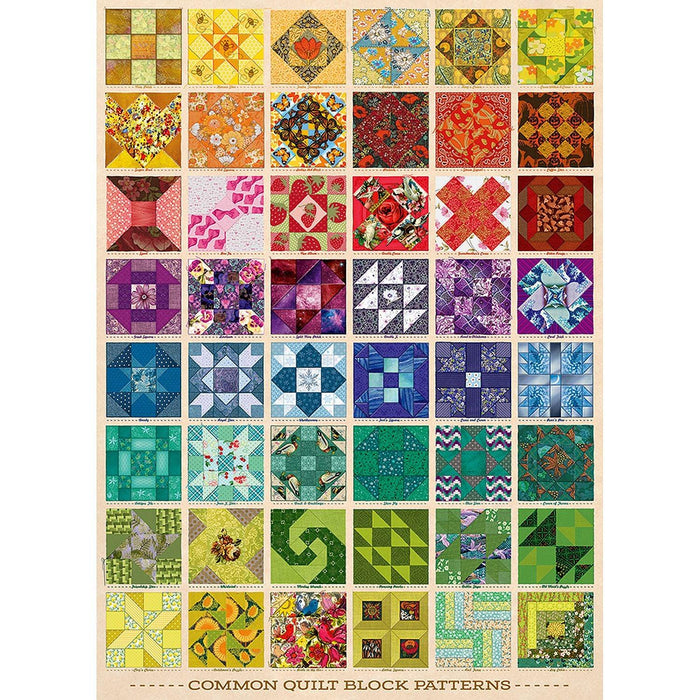 Cobble Hill - Common Quilt Blocks (1000-Piece Puzzle) - Limolin 