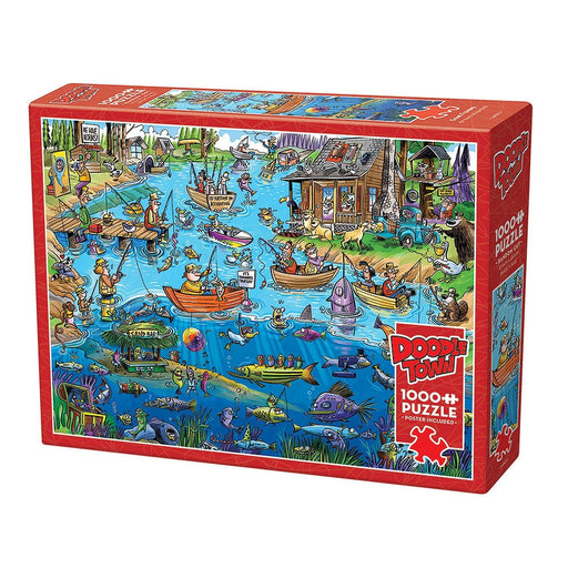 Cobble Hill - Doodletown - Gone Fishing (1000-Piece Puzzle) - Limolin 