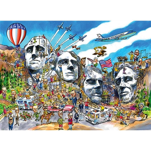 Cobble Hill - Doodletown - Mount Rushmore (1000-Piece Puzzle) - Limolin 