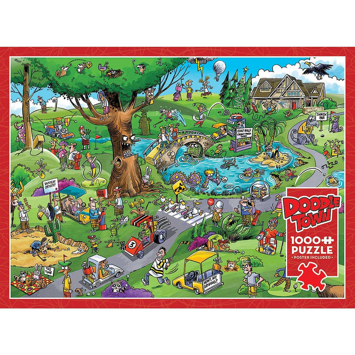 Cobble Hill - Doodletown - Par For The Course (1000-Piece Puzzle) - Limolin 