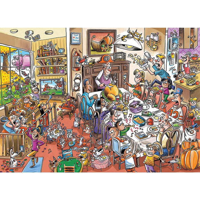 Cobble Hill - Doodletown - Thanksgiving Togetherness (1000-Piece Puzzle) - Limolin 