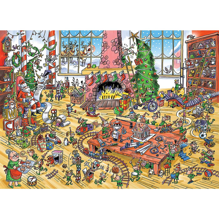 Cobble Hill - Elves At Work (350-Piece Puzzle) - Limolin 