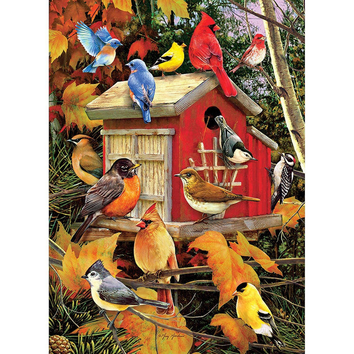 Cobble Hill - Fall Birdhouse (1000-Piece Puzzle) - Limolin 