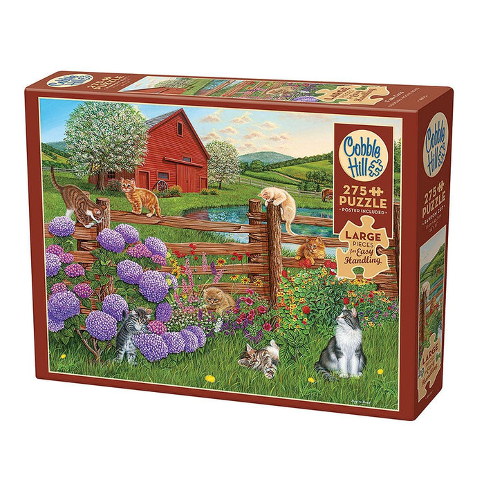 Cobble Hill - Farm Cats (1000-Piece Puzzle) - Limolin 