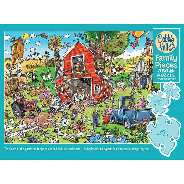 Cobble Hill - Farmyard Folly (350-Piece Puzzle) - Limolin 