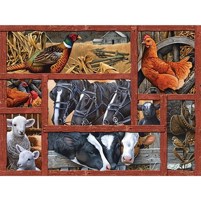 Cobble Hill - Farmyard Friends (1000-Piece Puzzle) - Limolin 