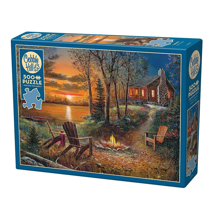 Cobble Hill - Fireside (500-Piece Puzzle) - Limolin 