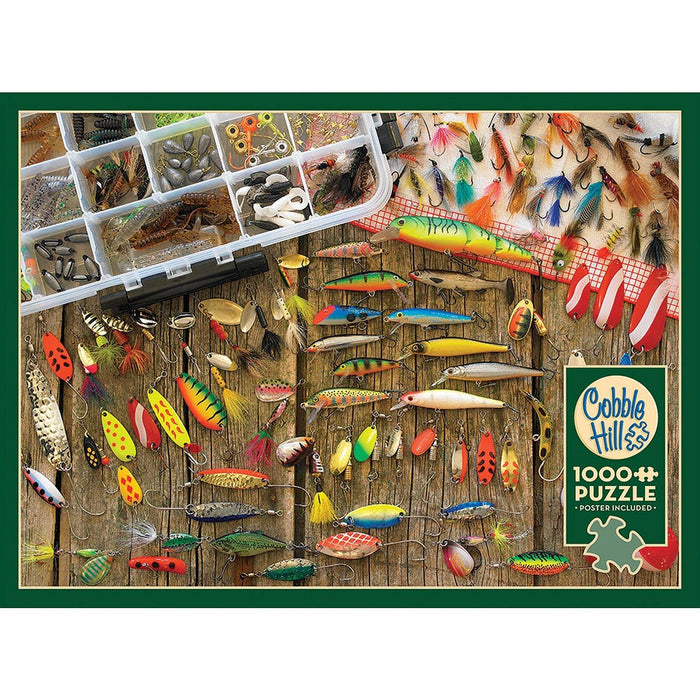 Cobble Hill - Fishing Lures (1000-Piece Puzzle) - Limolin 