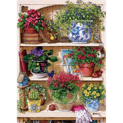 Cobble Hill - Flower Cupboard (1000-Piece Puzzle) - Limolin 