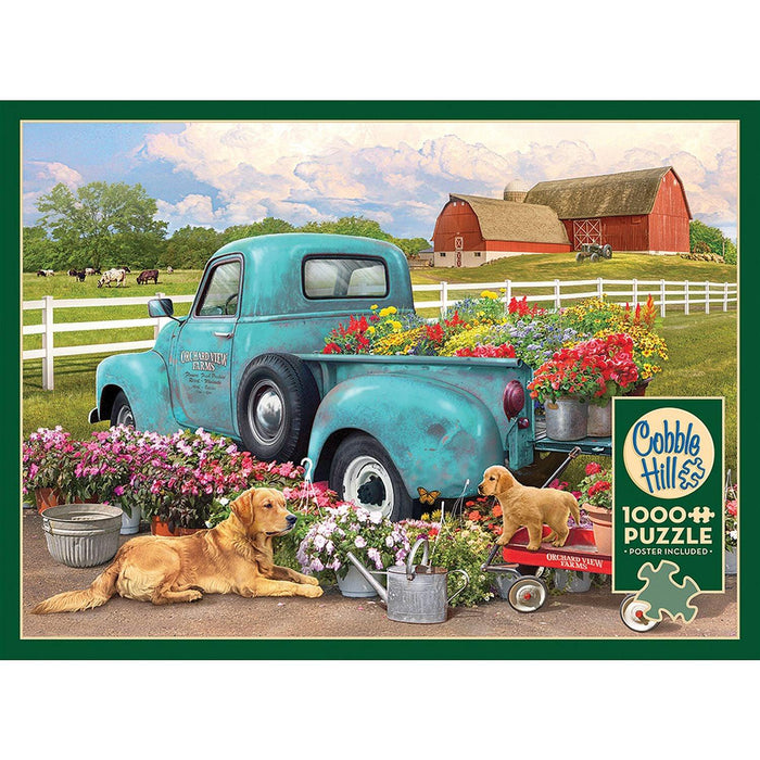 Cobble Hill - Flower Truck (1000-Piece Puzzle) - Limolin 