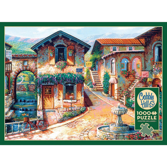 Cobble Hill - Fountain On The Square (1000-Piece Puzzle) - Limolin 