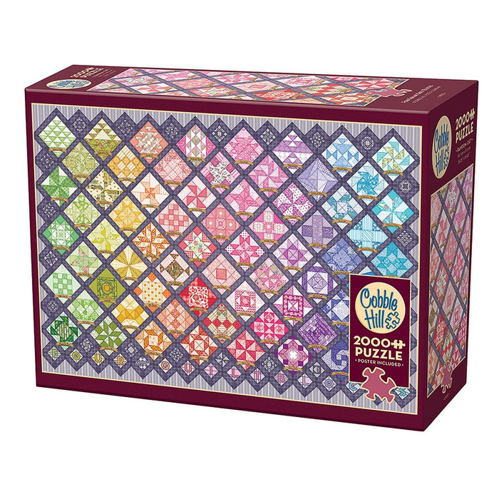 Cobble Hill - Four Square Quilt Blocks (1000-Piece Puzzle) - Limolin 