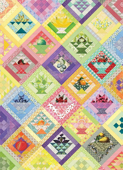 Cobble Hill - Fruit Basket Quilt (1000-Piece Puzzle) - Limolin 