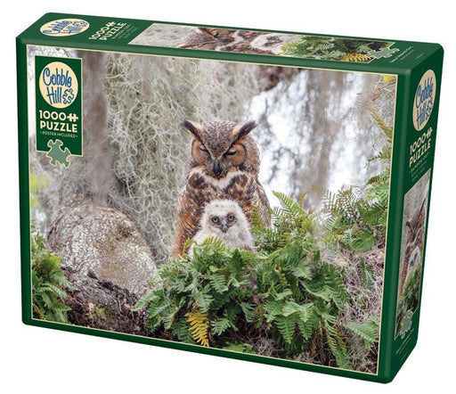 Cobble Hill - Great Horned Owl (1000-Piece Puzzle) - Limolin 