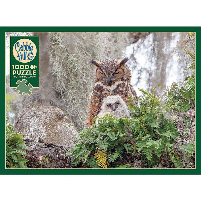 Cobble Hill - Great Horned Owl (1000-Piece Puzzle) - Limolin 