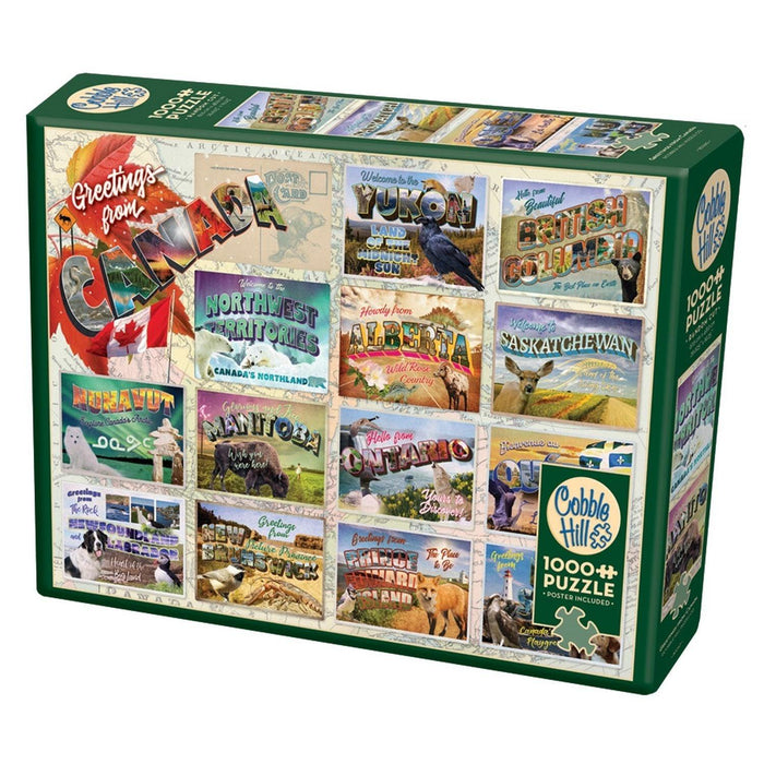 Cobble Hill - Greetings From Canada (1000-Piece Puzzle) - Limolin 