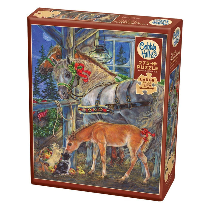 Cobble Hill - Holiday Horsies (275-Piece Puzzle) - Limolin 