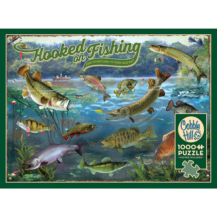 Cobble Hill - Hooked On Fishing (1000-Piece Puzzle) - Limolin 