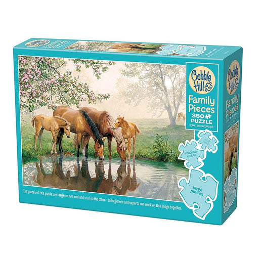 Cobble Hill - Horse Family (350-Piece Puzzle) - Limolin 