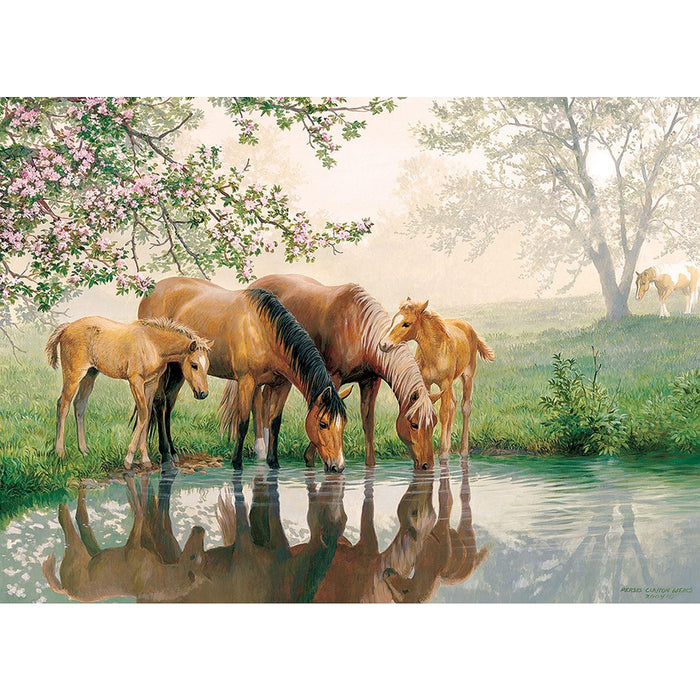 Cobble Hill - Horse Family (350-Piece Puzzle) - Limolin 