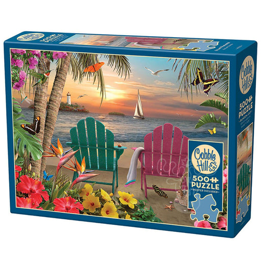 Cobble Hill - Island Paradise (500-Piece Puzzle) - Limolin 