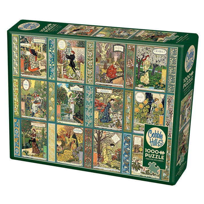 Cobble Hill - Jardiniere - A Gardener's Calendar (1000-Piece Puzzle) - Limolin 