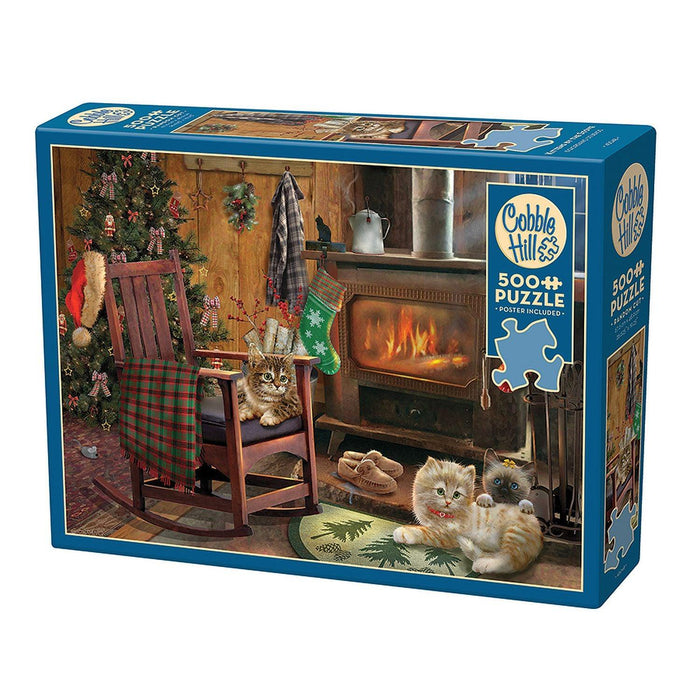 Cobble Hill - Kittens By The Stove (1000-Piece Puzzle) - Limolin 