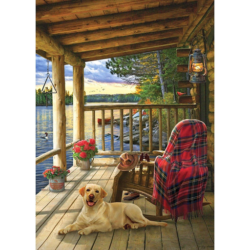 Cobble Hill - Lake Cabin Labrador (Puzzle Tray) - Limolin 