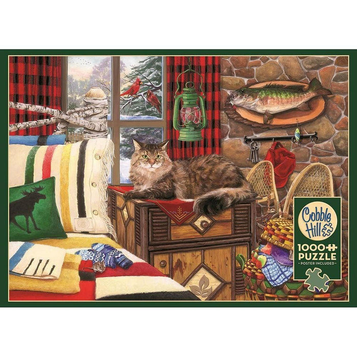 Cobble Hill - Lodge Cat (1000-Piece Puzzle) - Limolin 