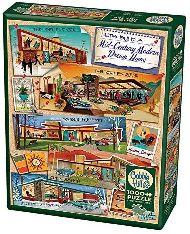 Cobble Hill - Mid - Century Modern Dream Home (1000-Piece Puzzle) - Limolin 