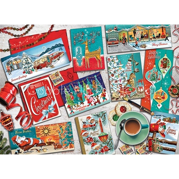 Cobble Hill - Mid Mod Season's Greetings (1000-Piece Puzzle) - Limolin 