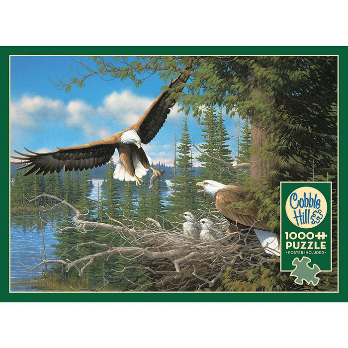 Cobble Hill - Nesting Eagles (1000-Piece Puzzle) - Limolin 