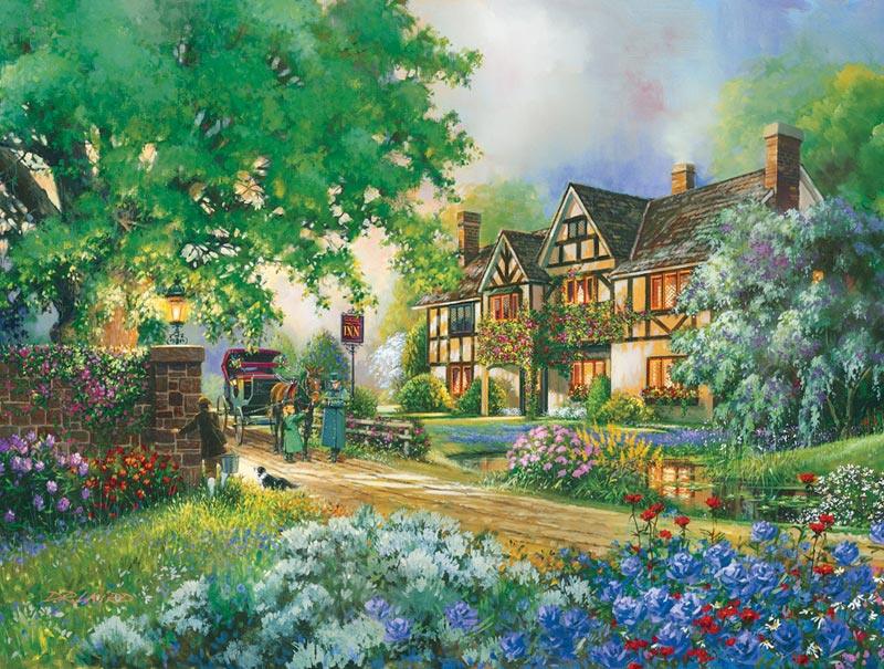 Cobble Hill - Old Coachinn (1000-Piece Puzzle) - Limolin 