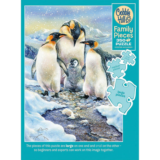 Cobble Hill - Penguin Family (350-Piece Puzzle) - Limolin 