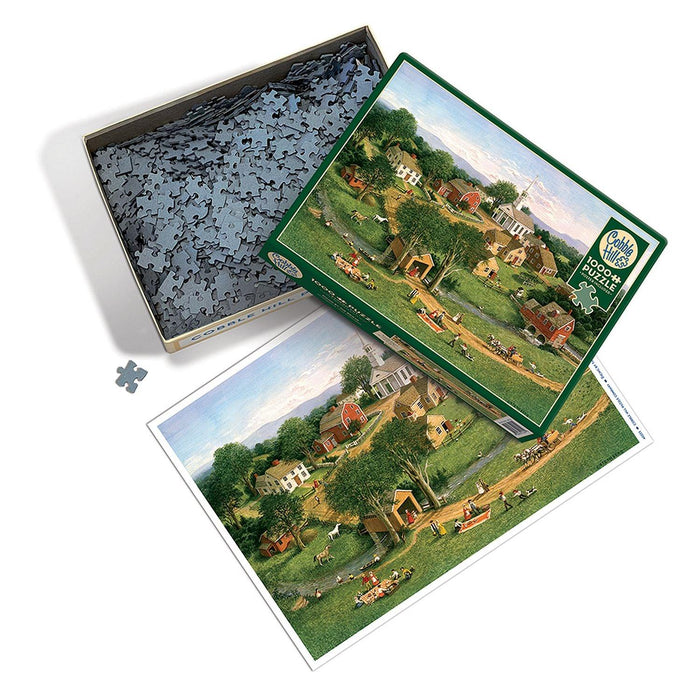 Cobble Hill - Picnic By The Bridge (1000-Piece Puzzle) - Limolin 