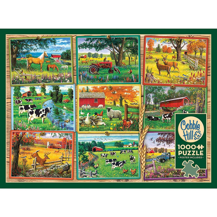 Cobble Hill - Postcards From The Farm (1000-Piece Puzzle) - Limolin 