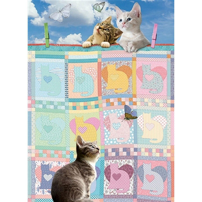 Cobble Hill - Quilted Kittens (1000-Piece Puzzle) - Limolin 