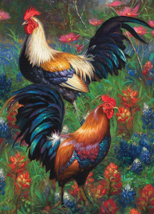 Cobble Hill - Roosters (1000-Piece Puzzle) - Limolin 