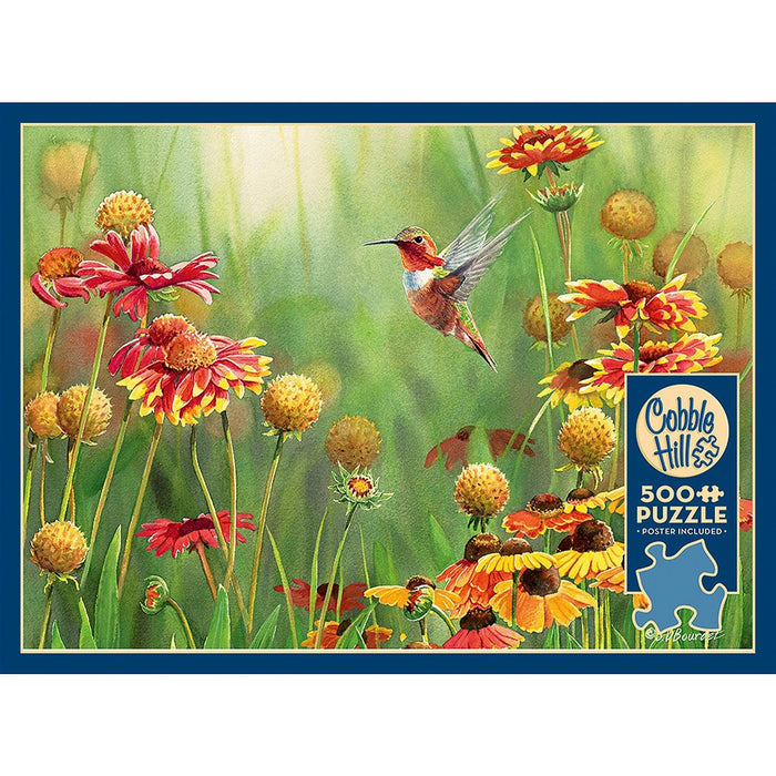 Cobble Hill - Rufous Hummingbird (1000-Piece Puzzle) - Limolin 