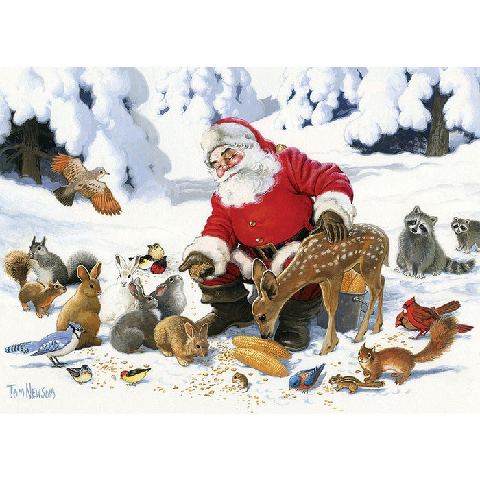 Cobble Hill - Santa Claus And Friends (350-Piece Puzzle) - Limolin 