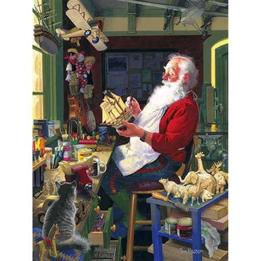 Cobble Hill - Santa's Workbench (500-Piece Puzzle) - Limolin 