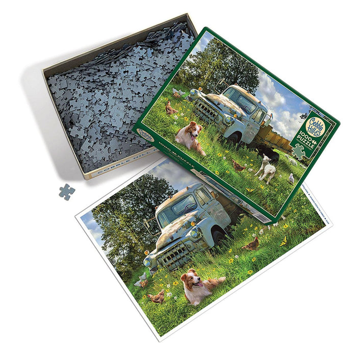 Cobble Hill - Sheep Field (1000-Piece Puzzle) - Limolin 