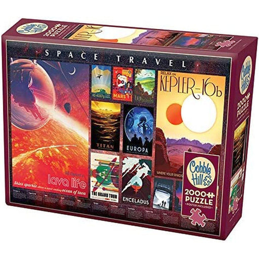 Cobble Hill - Space Travel Posters (1000-Piece Puzzle) - Limolin 