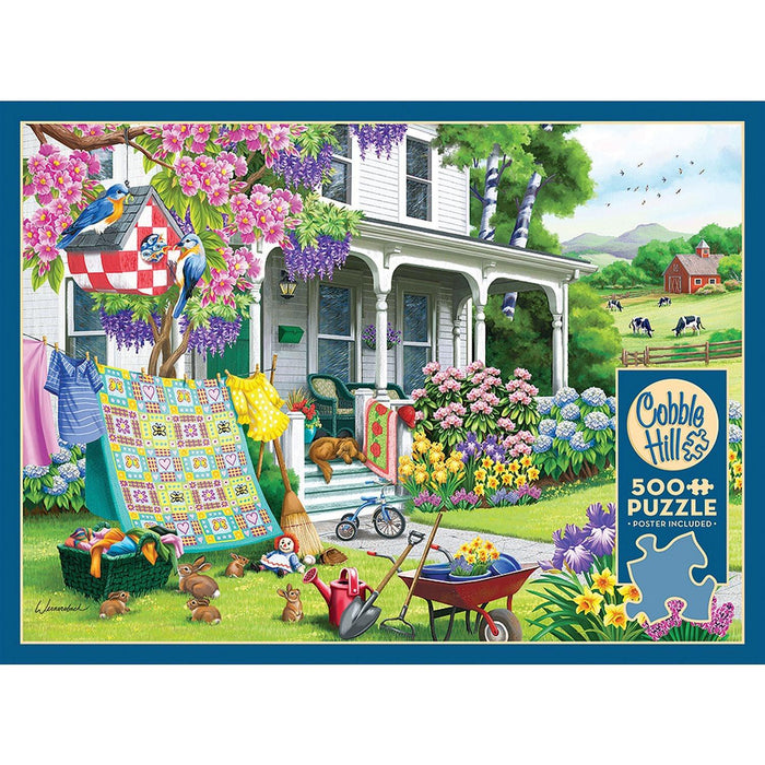 Cobble Hill - Spring Cleaning (500-Piece Puzzle) - Limolin 