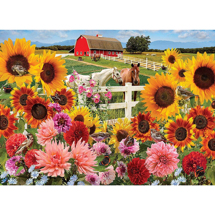 Cobble Hill - Sunflower Farm (1000-Piece Puzzle) - Limolin 