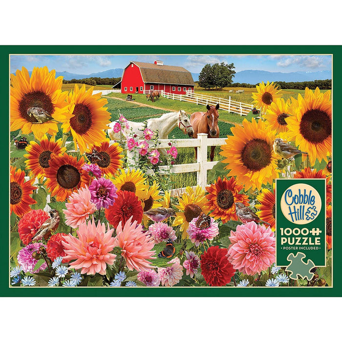 Cobble Hill - Sunflower Farm (1000-Piece Puzzle) - Limolin 