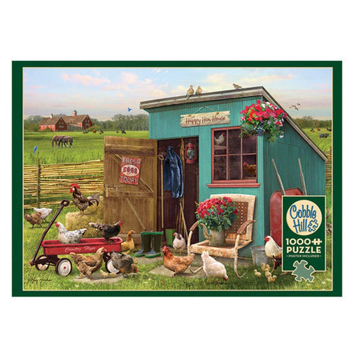 Cobble Hill - The Happy Hen House (1000-Piece Puzzle) - Limolin 