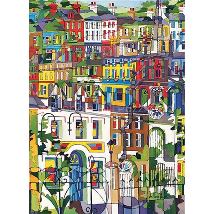 Cobble Hill - Thru Swirly Railings (1000-Piece Puzzle) - Limolin 