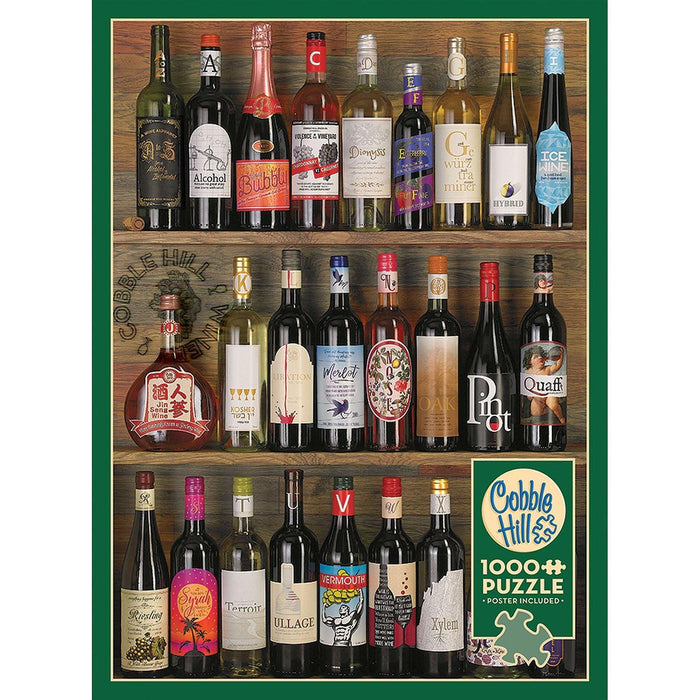 Cobble Hill - Wine Alphabet (1000-Piece Puzzle) - Limolin 